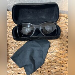 CHANEL Black Sunglasses